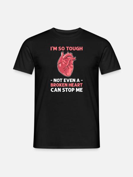Herztransplantation Herz-Bypass-Operation Am - Männer T-Shirt - Schwarz