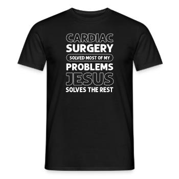 Transsage cardiaque Transplantation de maladie cardiaque - T-shirt homme - noir - Devant - AI Model Male 178 light (178cm)