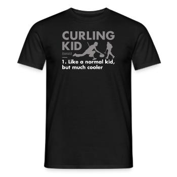 Sport Kid Définition Curling - T-shirt homme - noir - Devant - AI Model Male 178 light (178cm)