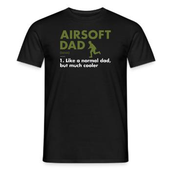Sport Dad Definition Airsoft - Männer T-Shirt - Schwarz - Vorne - AI Model Male 178 light (178cm)