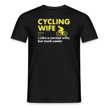 Sport Femme Cyclisme - T-shirt homme - noir - Devant - AI Model Male 178 light (178cm)