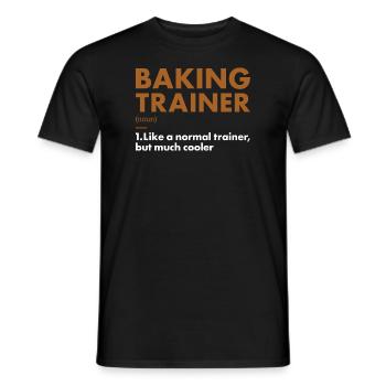 Boulanger Formateur Définition Pâtisserie - T-shirt homme - noir - Devant - AI Model Male 178 light (178cm)