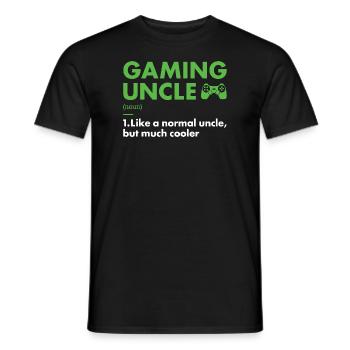 Gamer Uncle Definition Gaming - Männer T-Shirt - Schwarz - Vorne - AI Model Male 178 light (178cm)