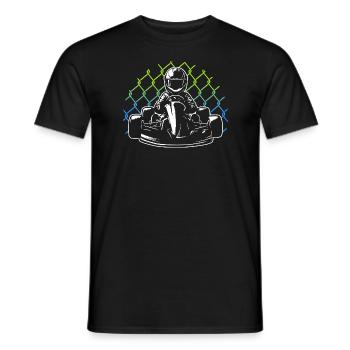 Kart Race Kart Sport Hommes Garçons Go-Kart - T-shirt homme - noir - Devant - AI Model Male 178 light (178cm)