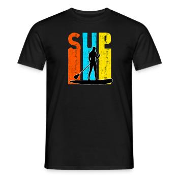 Paddling SUP - T-shirt homme - noir - Devant - AI Model Male 178 light (178cm)