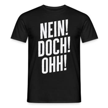 Non! Mais! Ohh! - Drôle Louis de Funès disant - T-shirt homme - noir - Devant - AI Model Male 178 light (178cm)