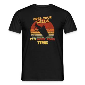 Prenez vos balles - C’est l’heure du Beer Pong Beer pong - T-shirt homme - noir - Devant - AI Model Male 178 light (178cm)
