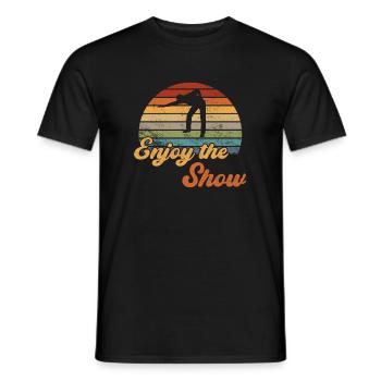 Profitez du spectacle / Billard Snooker - T-shirt homme - noir - Devant - AI Model Male 178 light (178cm)