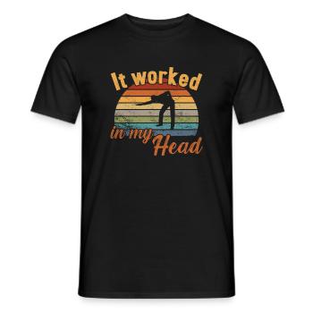 Ça a marché dans ma tête / Billard Snooker - T-shirt homme - noir - Devant - AI Model Male 178 light (178cm)