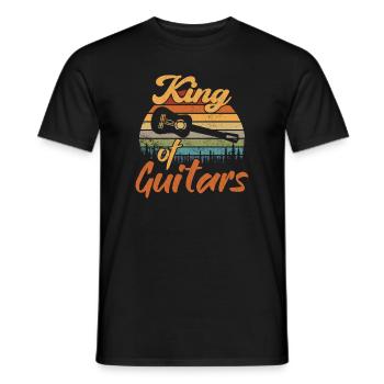 Roi des Guitares / Guitare - T-shirt homme - noir - Devant - AI Model Male 178 light (178cm)