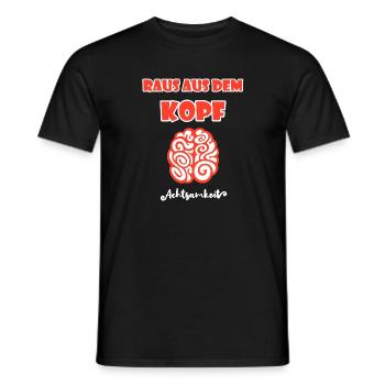 Achtsamkeit - Männer T-Shirt - Schwarz - Vorne - AI Model Male 178 light (178cm)