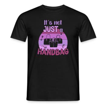 Its not just a Handbag / Handbag Shopping - Men's T-Shirt - black - Front - AI Model Male 178 light (178cm)