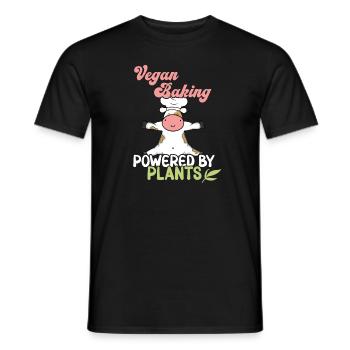 Powered by Plants - Men's T-Shirt - black - Front - AI Model Male 178 light (178cm)