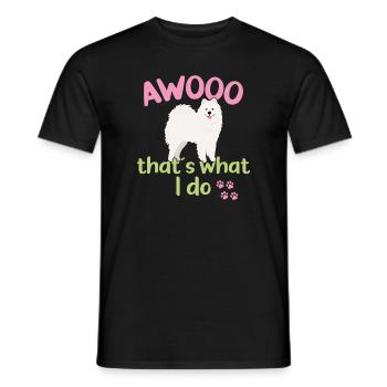 AWOOO - That's what I do - Men's T-Shirt - black - Front - AI Model Male 178 light (178cm)