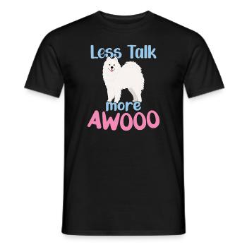 Moins de discussions - Plus d’AWOOO - T-shirt homme - noir - Devant - AI Model Male 178 light (178cm)