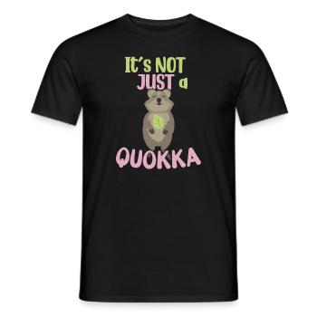 Ce n’est pas seulement un Quokka / Grinsendes Quokka - T-shirt homme - noir - Devant - AI Model Male 178 light (178cm)