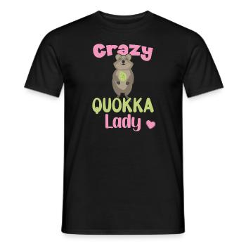 Crazy Quokka Lady / Grinsendes Quokka - T-shirt homme - noir - Devant - AI Model Male 178 light (178cm)