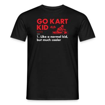 Sport Kid Definition Go Kart - Männer T-Shirt - Schwarz - Vorne - AI Model Male 178 light (178cm)