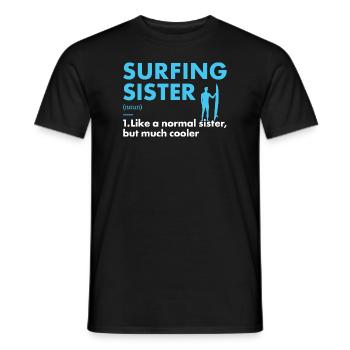 Sport Sister Surfing - Men's T-Shirt - black - Front - AI Model Male 178 light (178cm)
