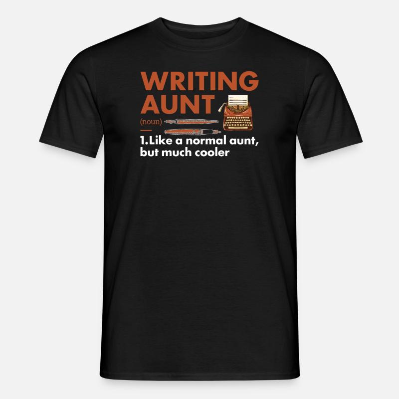 Writer Aunt Definition Writing - Männer T-Shirt - Schwarz