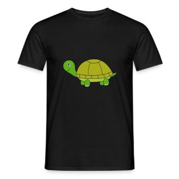 Turtle - Men's T-Shirt - black - Front - AI Model Male 178 light (178cm)