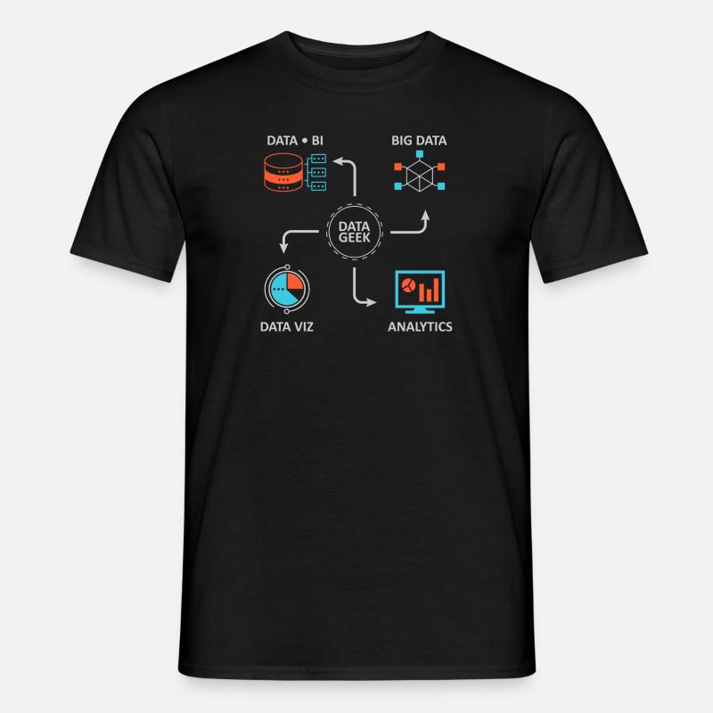 Analytics Data Science Informatics Gift - Men’s T-shirt - black