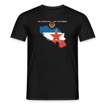 Yugoslavia SFRJ Jugo Kosovo cadeau Tito - T-shirt homme - noir - Devant - AI Model Male 178 light (178cm)