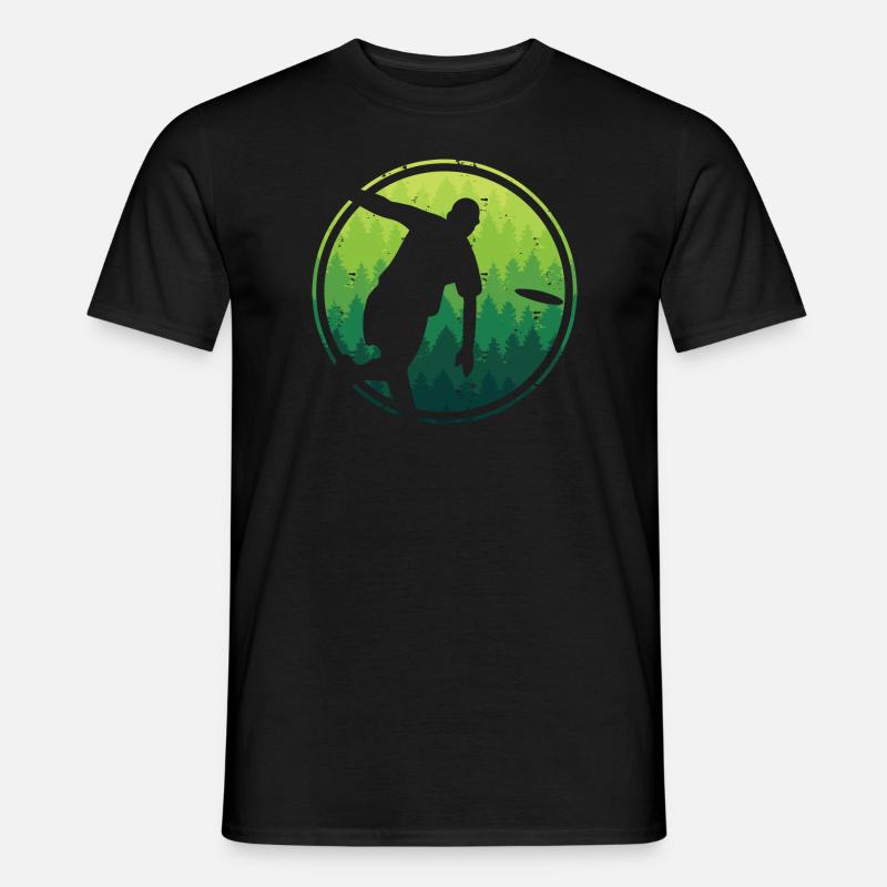 Discgolf Spieler Disc Golf Discgolfspieler - Männer T-Shirt - Schwarz