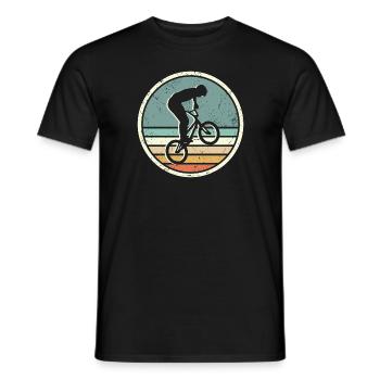 BMX Bike Rider vintage Cascade BMX - T-shirt homme - noir - Devant - AI Model Male 178 light (178cm)