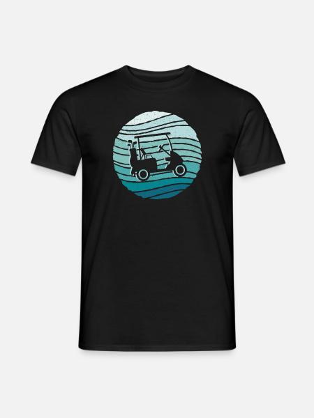 Golfspieler Golfer Golfen Vintage Golf - Männer T-Shirt - Schwarz