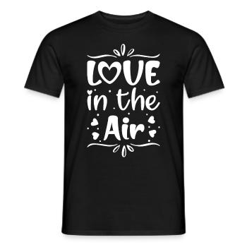 Liebe in der Luft - - Männer T-Shirt - Schwarz - Vorne - AI Model Male 178 light (178cm)