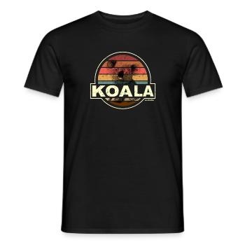 KOALA australia - Men's T-Shirt - black - Front - AI Model Male 178 light (178cm)
