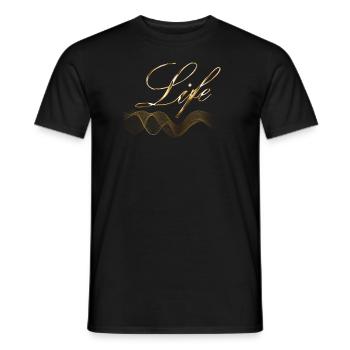 La vie en or - T-shirt homme - noir - Devant - AI Model Male 178 light (178cm)