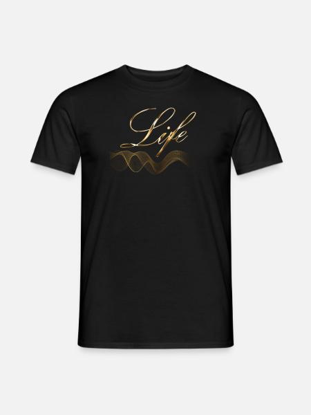 Life in gold - Men's T-Shirt - black