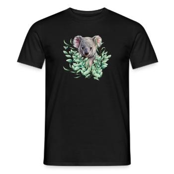 Koala Bear - Men's T-Shirt - black - Front - AI Model Male 178 light (178cm)