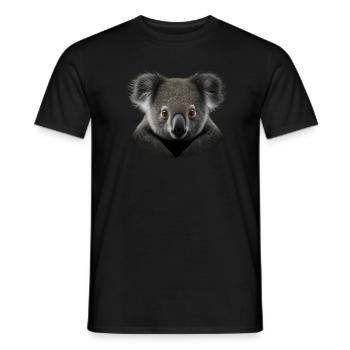 Cute Koala Australia - Men's T-Shirt - black - Front - AI Model Male 178 light (178cm)
