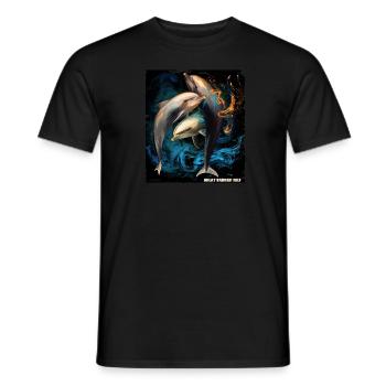 GREAT BARRIER REEF FLAG - Men's T-Shirt - black - Front - AI Model Male 178 light (178cm)