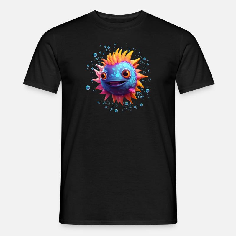 Puffer Fish - Männer T-Shirt - Schwarz
