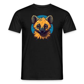 Cute Hyena - Männer T-Shirt - Schwarz - Vorne - AI Model Male 178 light (178cm)