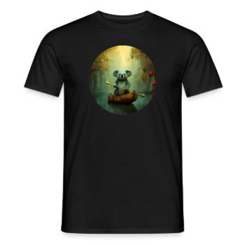 Koala in Venedig - Männer T-Shirt - Schwarz - Vorne - AI Model Male 178 light (178cm)