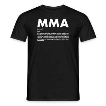 Sport Definition MMA - Männer T-Shirt - Schwarz - Vorne - AI Model Male 178 light (178cm)