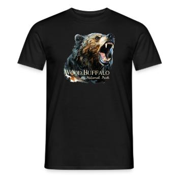 Wood Buffalo National Park - Men's T-Shirt - black - Front - AI Model Male 178 light (178cm)