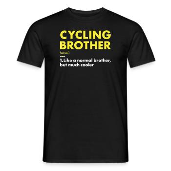 Sport Frère Cyclisme - T-shirt homme - noir - Devant - AI Model Male 178 light (178cm)