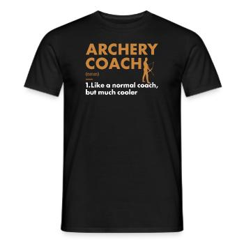 Sport Coach Archery - Men's T-Shirt - black - Front - AI Model Male 178 light (178cm)