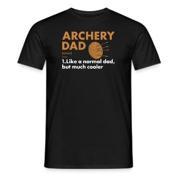 Sport Dad Archery - Men's T-Shirt - black - Front - AI Model Male 178 light (178cm)