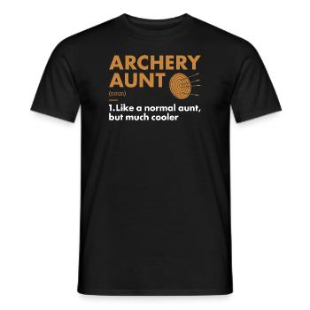 Sport Aunt Archery - Men's T-Shirt - black - Front - AI Model Male 178 light (178cm)
