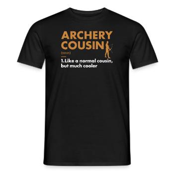 Sport Cousin Archery - Men's T-Shirt - black - Front - AI Model Male 178 light (178cm)
