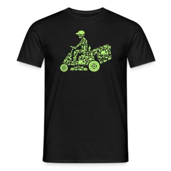 Jardinier Jardinage Hobby Jardinier Tondeuse à gazon Hommes - T-shirt homme - noir - Devant - AI Model Male 178 light (178cm)