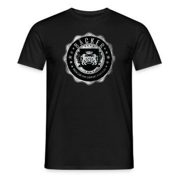 Bäcker, Bäckerei, Handwerk, Zunftwappen - Männer T-Shirt - Schwarz - Vorne - AI Model Male 178 light (178cm)