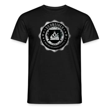 Schreiner, Tischler, Handwerk, Zunftwappen - Männer T-Shirt - Schwarz - Vorne - AI Model Male 178 light (178cm)